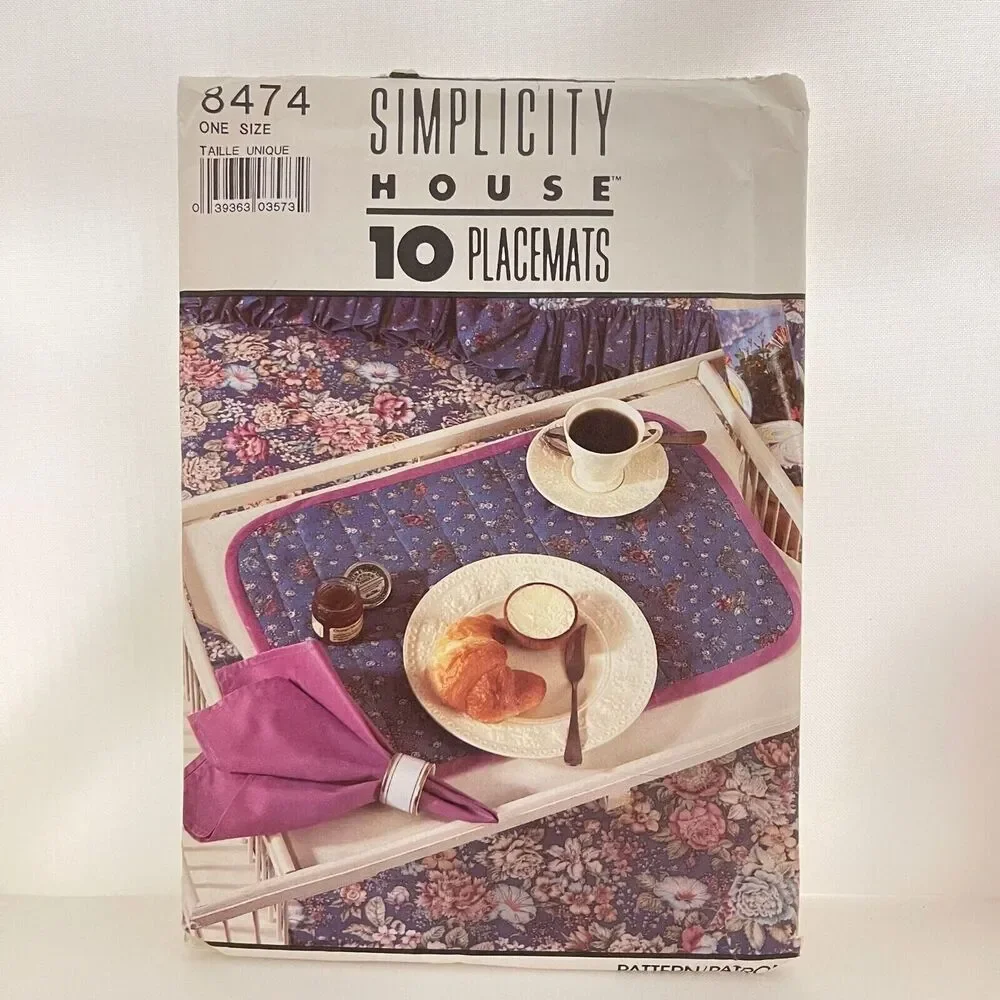 #8474 Simplicity House Placemats Sewing Pattern